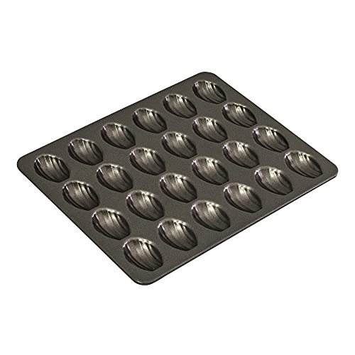 Bakemaster Mini Madeleine Pan 24 Cup Non-Stick, Grey