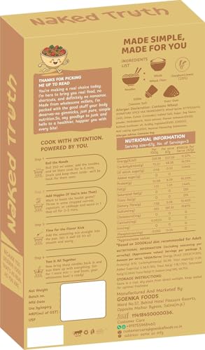 Image of Naked Truth Millet Noodles Combo Pack of 3 | No Maida Instant Veg Noodles | High Fiber Healthy Noodles | Non-Fried Ready to Cook (Jowar + Foxtail Millet + Pearl Millet Noodles) | No MSG /Preservatives