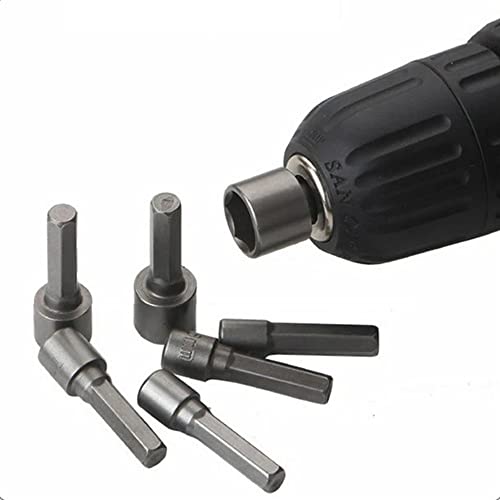 Indprod 14Pcs Power Nut Driver Drill Bit Tool,Sae And Metric,1/4" Hex Head Drill Bit Set Screwdriver Socket Set,Nut Driver Set,Set Metric Socket Wrench Screw,For Impact Driver&Drill,Socket Bit Adapter #TOP5