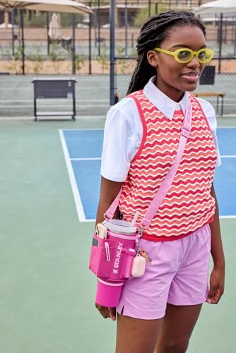 Image of STANLEY All Day Quencher Carry All for 40 oz Tumbler with Handle | Crossbody Bag with Phone Holder Pocket, Card Sleeve & Detachable Strap | Water Bottle Carrier Bag | BPA-Free |