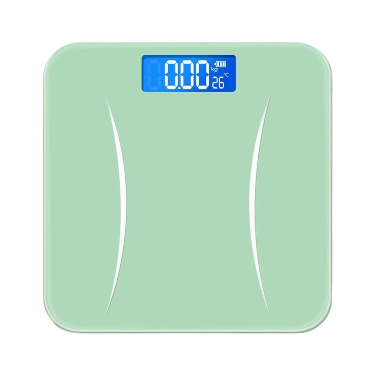 Body Fat Scale, Wagi Do Pomiaru Masy Ciała Waga Domowa Cyfrowa Waga Do Ciała Z Ładowaniem USB Waga Do Ciała Body Weight Bathroom Scales(Grün)