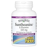 Natural Factors - Stress-Relax Suntheanine L-Theanine, Supports Mental Calmness & Relaxation, 60 Vegetarian Capsules