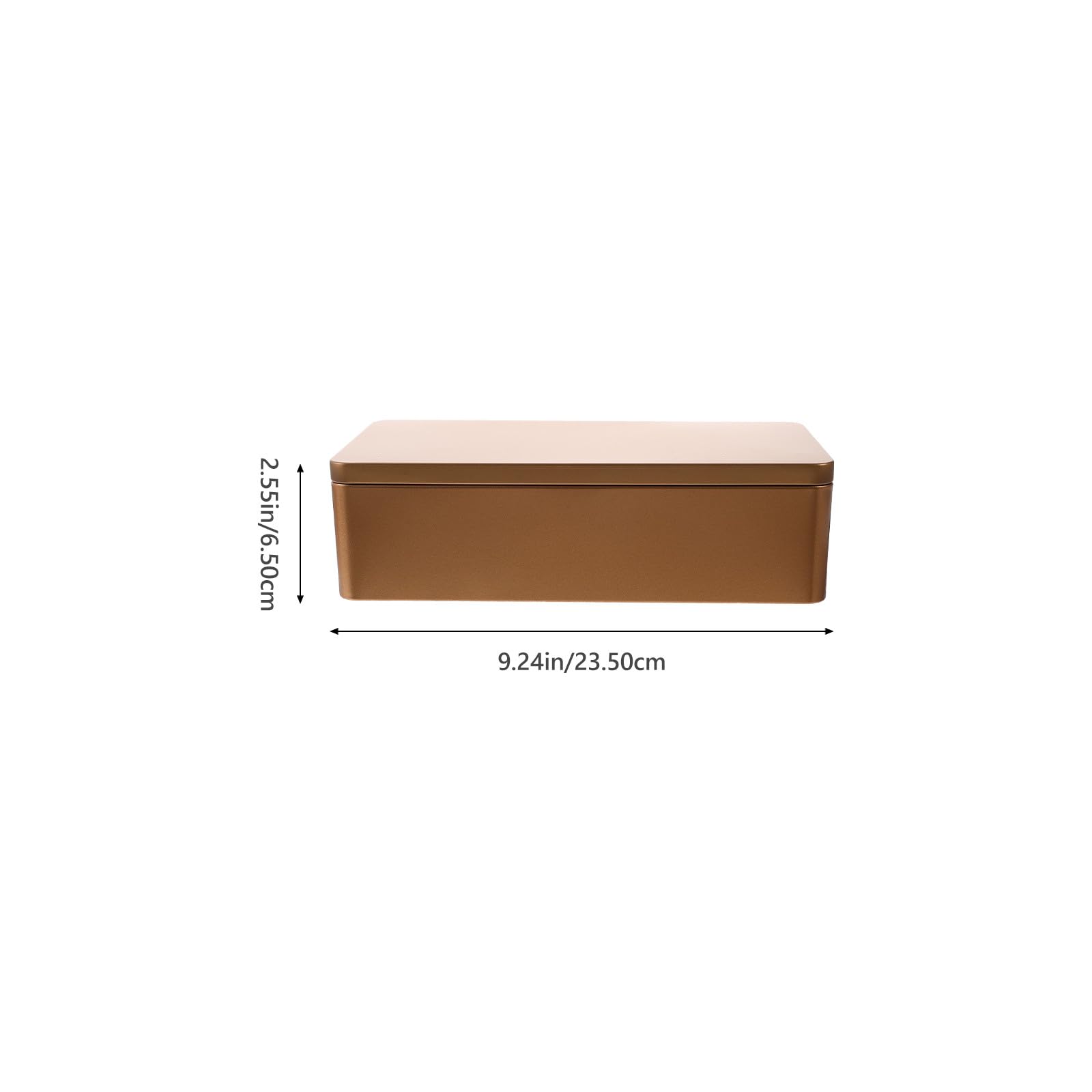 Tofficu Boîtes à Biscuits en Fer Blanc Rectangulaires Hermétiques 2 Pièces pour Rangement de Bijoux et Petits Objets Domestiques