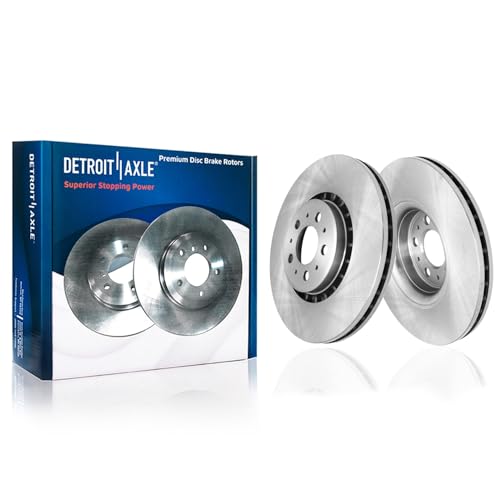Image of Detroit Axle - Brake Kit for 2003-2014 Volvo XC90 | 13.23 inch in Front & 12.13 inch in Rear Disc Brake Rotors Brakes Pads 2004 2005 2006 2007 2008 2009 2010 2011 2012 2013 Replacement