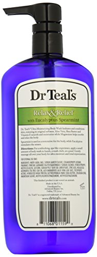 Dr Teal's Ultra Moisturizing Body Wash Relax And Relief With Eucalyptus Spearmint, 24 Fluid Ounce #TOP2