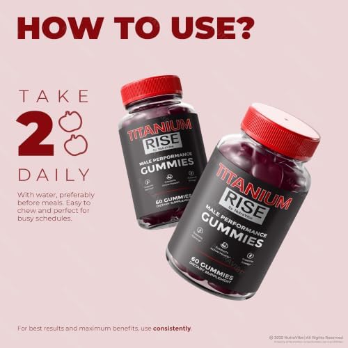 NutraVibe Titanium Rise Gummies, 3 Pack (180 Gummies) — view 7