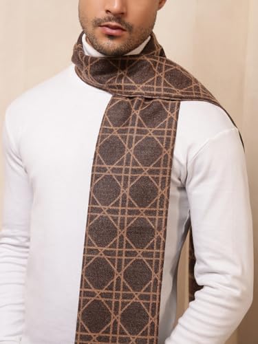 Image of Ravaiyaa - Attitude is everything Men's Reversible Stripe Pattern Winter Wool Scarf, Muffler 72 inchx12 inch Inch