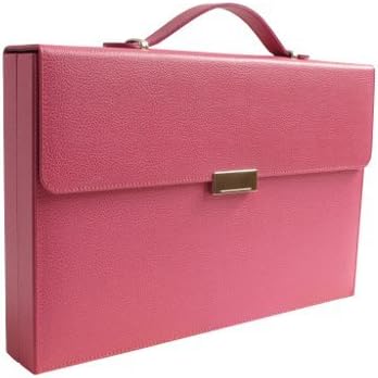 Zaza & Sacci Travel Backgammon Set - (15" Leather Case) - Pink