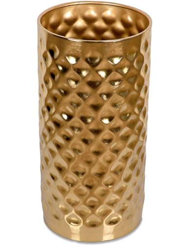 Presume de casa Paraguero 50cm de Aluminio Dorado Hammer Complementos Decorativos Aluminio 24 * 50 * 24