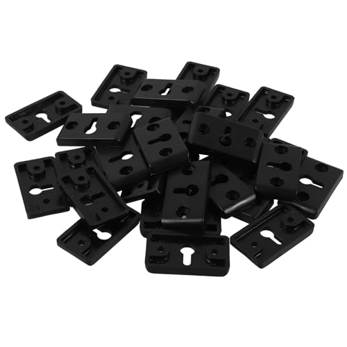Ganchos para altavoces de pared con resistencia a roturas y orificios de 28mm negros