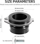 RQYEKDO Garbage Disposal Flex Coupler 75499 - Replacement Parts Compatible with Insinkerator Anti - Vibration Tailpipe, Replaces Part Number 74085, with Screws (1PC)