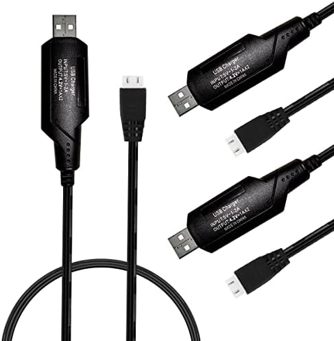 Câble Chargeur USB Pour Batterie LiPo 2S 7,4V - Double Pack, Idéal Drone FPV Ou Quadcopter RC