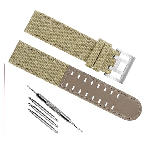 Sangle de montre H760250 H77616533 en nylon noir et doublure cuir robuste