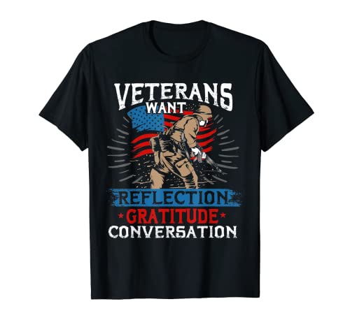 Día de los Veteranos 2021 Soldado militar de la bandera americana patriótica Camiseta