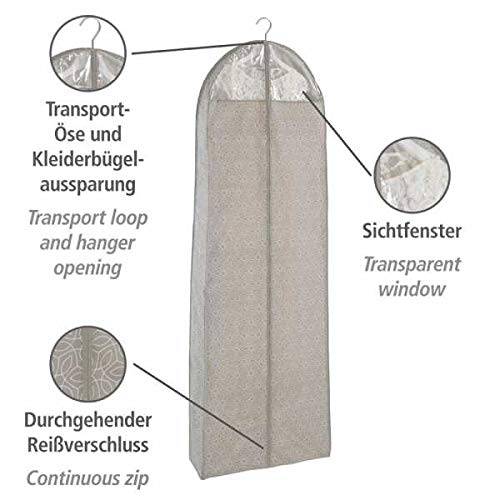 WENKO Garment Bag, Beige, 180 x 60 cm - Image 3