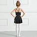 Stelle Toddler Ballet Leotards for Girls,Dance Leotard for Girls,Camisole Toddler Ballet Outfit for Studio Outdoor Daily Wear, Black 6-7 Years