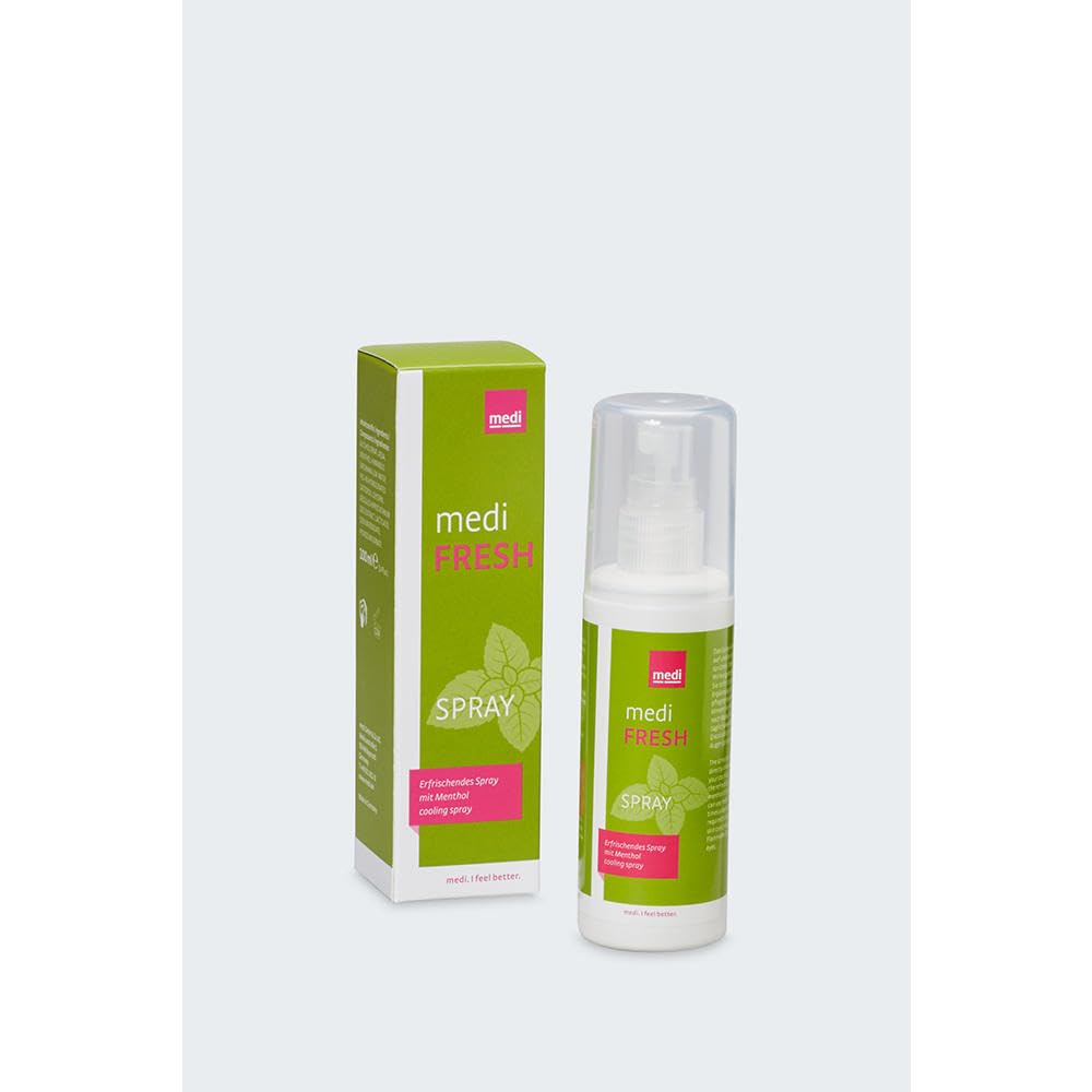medi Fresh odświeżający spray | 6 x 100 ml | odświeżający spray do nóg | działa odświeżająco i chłodząco