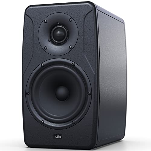 IK Multimedia iLoud Precision 6 Active Studio Monitor – 150W RMS, 6.5\" Mid-Woofer, 1.5\" Tweeter, ARC Room Calibration, X-Monitor Software, Ultra-Low Bass Extension (45 Hz - 30 kHz)