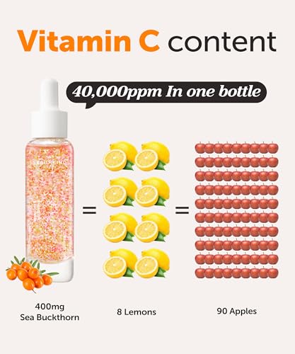 Vitamin-C-Serum-Korean-Face-Skincare-Facial-Serums-for-Aging-Skin-Skin-Serum-for-Anti-Aging-Discoloration-Correcting-Pure-Sea-Buckthorn-Oil-40000-ppm-Facial-Vit-C-for-Women-and-Men