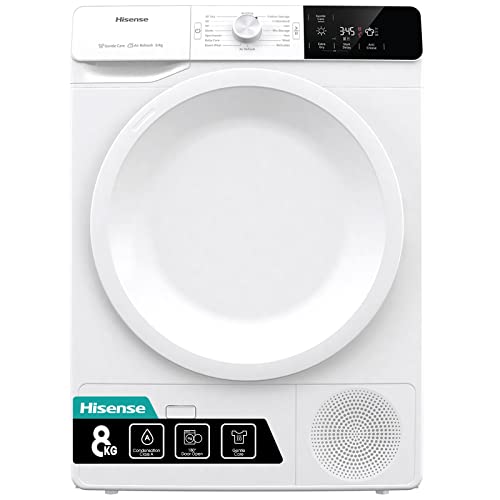 Hisense DCGE801 60cm Freestanding 8 KG Front Load Condenser Tumble