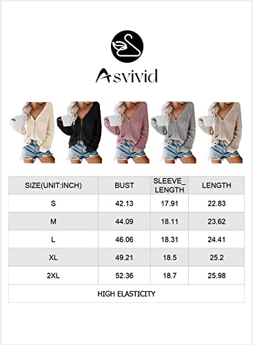 Asvivid Cozy Zip Up Hooded Sweater Cardigans For Women Lightweight Open Front Oversized Open Front Cardigan Soft Outwear Coat S Apricot #TOP5