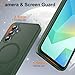 Mangix for Samsung Galaxy A16 5G Phone Case, with 2-Pack Tempered Glass Screen Protector and Camera Lens Protector, Translucent Back Shockproof Phone Cover for Samsung Galaxy A16 5G (Green)