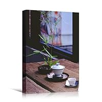 Canvas Wall Art Tea Preparation Coffee Drinks Kitchen Multicolor Photography Rustic Urban - 12x18 inches