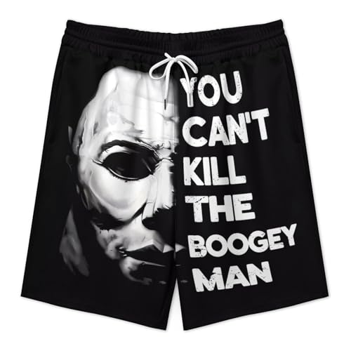 Men's Short Sweatpants Halloween Michael Myers Beachwear Hawaiian Short Pants Swimsuits Beach Shorts with Pockets3