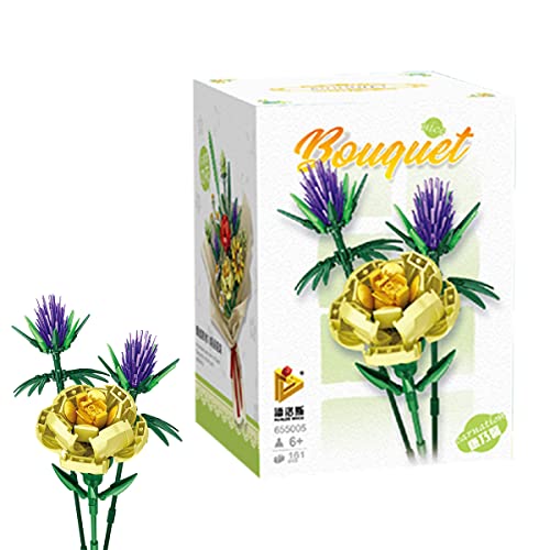 Lot de 161 blocs de construction pour bouquets d'œillets - Pour filles et femmes Cover