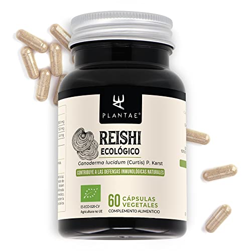 Reishi Ecológico * Plantae * 60 cápsulas vegetales * Refuerza las defensas naturales * Potenciador del sistema inmunológico