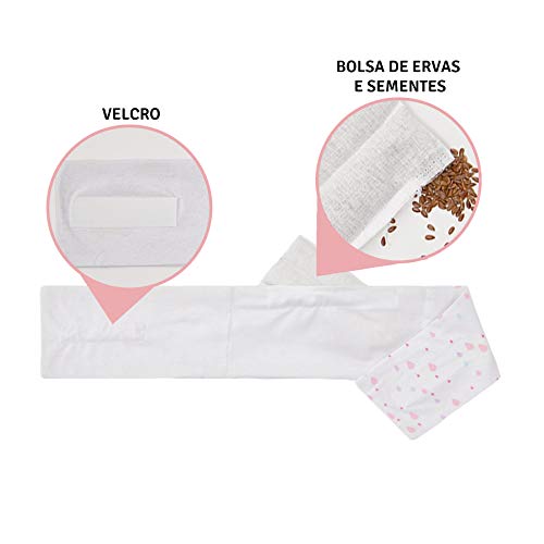 Faixa Térmica Abdominal Para Bebê Papi Malhas Estampada 70Cm X 9Cm 01 Un, Papi Textil, Rosa