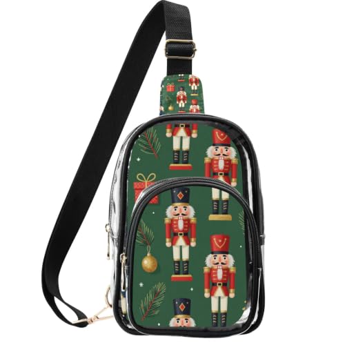 Bolso cruzado transparente linqin compacto para espectadores de eventos
