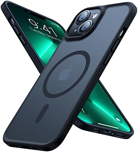 （09:30時点） TORRAS iPhone13mini 用 ケース 【米軍進化耐久性・高精密Magsafe対応】半透明 マグネット搭載 ワイヤレス充電 耐衝撃 全面保護 黄ばみなし ストラップホール付き マグセーフ対応 ブラック Guardian-Mag