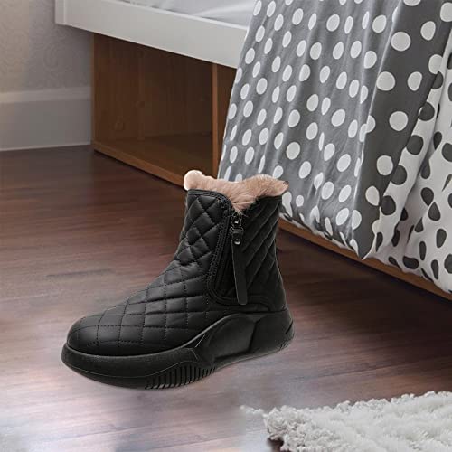 Bottes d'hiver antidérapantes chaudes et imperméables à semelle épaisse