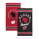 NORTHWEST Wisconsin Badgers NCAA Homebreak Beach Towel 2 Pack 30 x 60 Inches