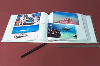 Exacompta - Réf. 62222E - Album photos à pochettes PASTEL TROPIC - 200 photos 10x15 cm - 100 pages - Format 22,5x32,5 cm - albums imprimés avec un marquage rosé sur la couverture