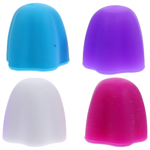 KOMBIUDA Self-Sealing Toothpaste Caps 4pcs Silicone Squeezers for Easy Dispensing and