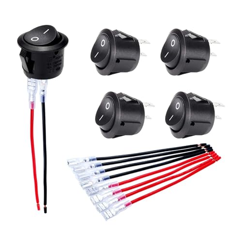 Interrupteur à bascule résistant aux vibrations pour tableau de bord auto et circuit 12V 120V