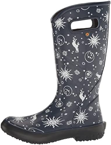 Bogs Womens Rainboot Waterproof Boot Rain, Astro Print-Navy, 8 | Image 7