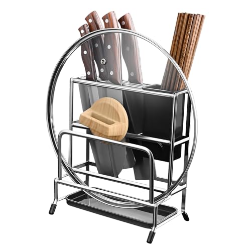 50% de descuento en organizador multifuncional de cocina de acero inoxidable