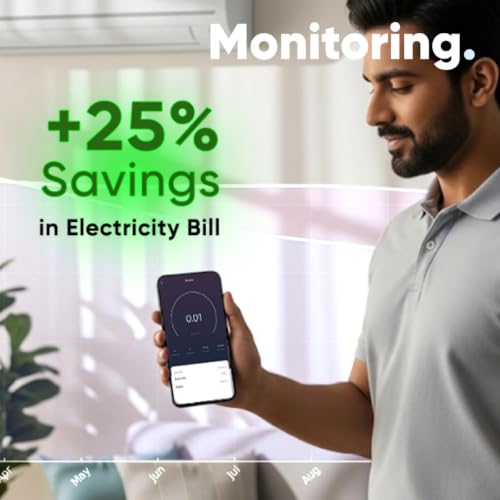 Image of AZIOT Premium Smart WiFi MCB 63A with Digital Display | Intelligent Circuit Protection & Energy Monitoring | App & Voice Control | Alexa, Google Assistant Compatible