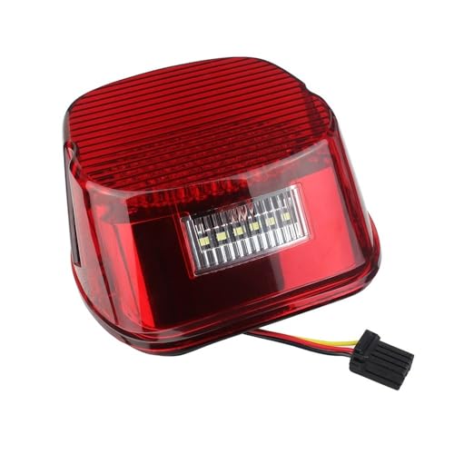 Feu stop LED moto haute visibilité et support plaque Dyna Softail - 3