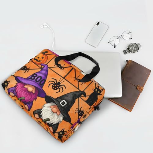 Funda para laptop 15.6" con asa y correa naranja miniatura 7