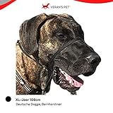 Premium Geschirr Hund - Erziehungshalsband liebevoll, Antizug- / no Pull Geschirr garantiert, mindert Aggression, Antibellhalsband, Kopfhalfter, Hundehalfter: kleine bis große Hunde, schwarz