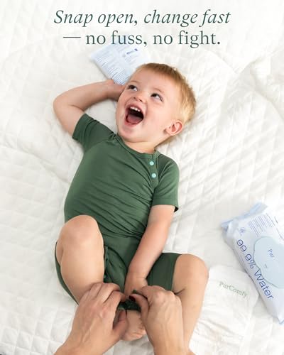 SuperSoft Short Sleeve Baby Romper, Unisex Bamboo Viscose One-piece Summer Pajamas, Boy Girl Footless Jumpsuit Snap Closure4