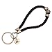Produktbild WAVEPIRATE® Echt Leder Edelstahl Schlüsselanhänger Keychain Z8 Wave Silver geflochten Braun/Bx Damen Herren
