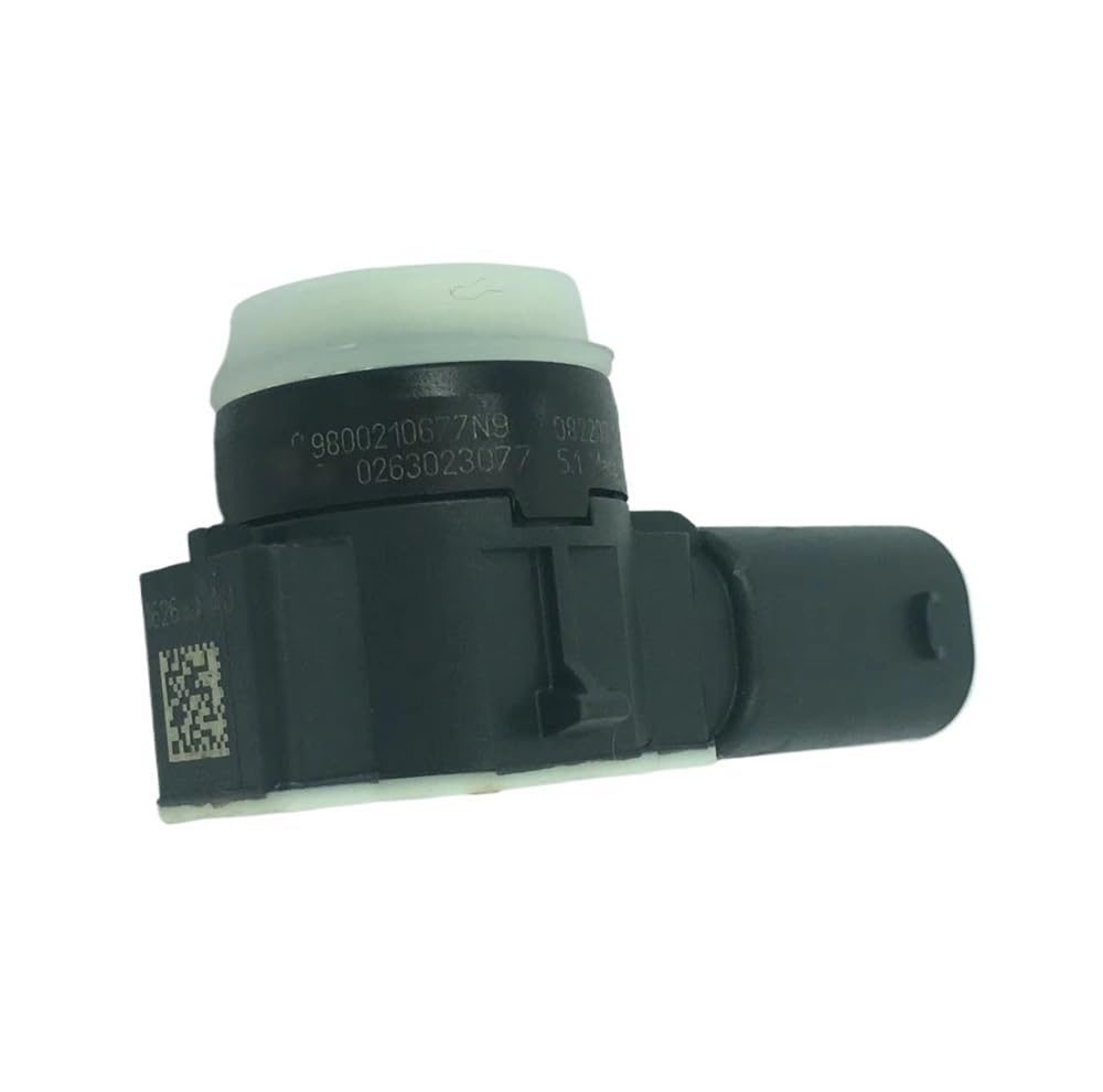 Sensor de Marcha atrás Compatible con Peugeot 1608472280 PDC Sensor de Aparcamiento Radar Color Blanco 9800210677N9