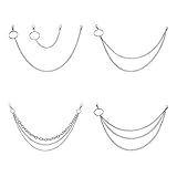 ✦ 【Cooles Zubehör】 Mit dem Karabinerverschluss lässt sich leicht ein DIY-Match herstellen. Einfacher aber cooler Punk Style für Männer und Frauen.