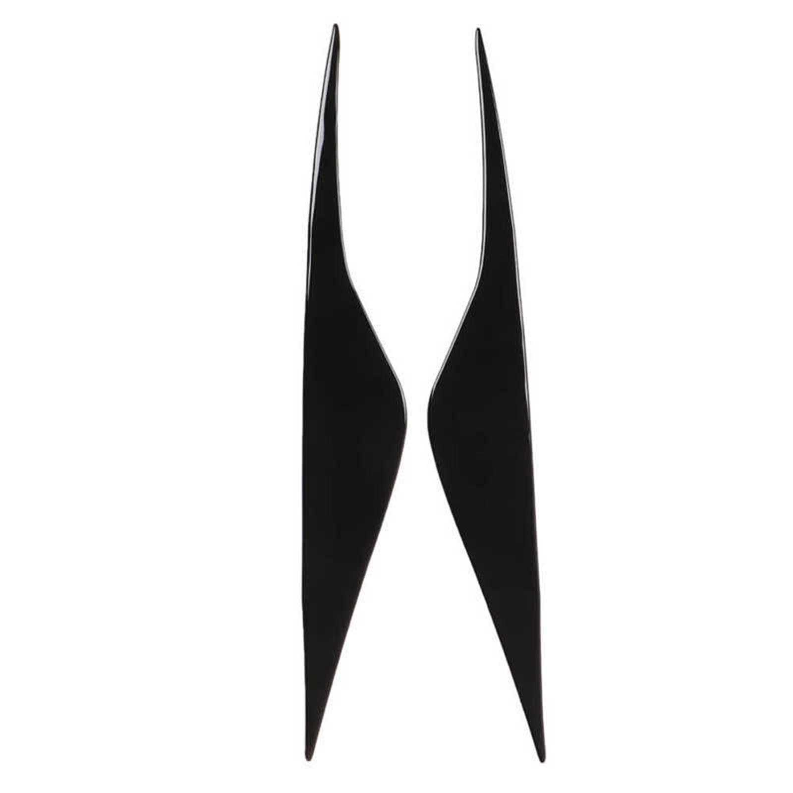 2pcs Headlight Headlamp Eyebrow Eyelid Cover Trim Black Wearproof Replacement Fit for MK4 2007-2013 Car Accessories
