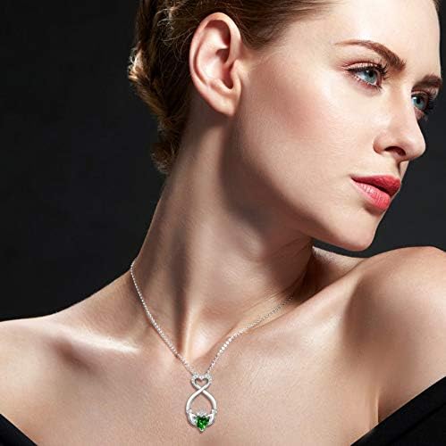 Sariel S925 Irish Claddagh Eternity Love Pendant Necklace Good Luck Jewelry Gift for Women Ladies Birthday - Image 3